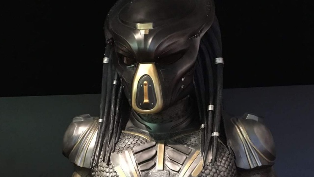 Close-up view of new Predator suit from The Predator!