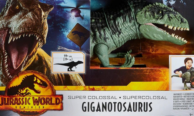 Closer look at Jurassic World Dominion Giganotosaurus with new Mattel toy!