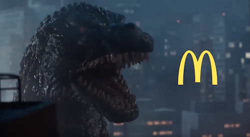 Godzilla vs. McDonald's in New Promotion