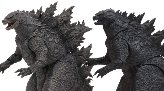 NECA Godzilla 2019 vs. Godzilla 2014 figure comparison