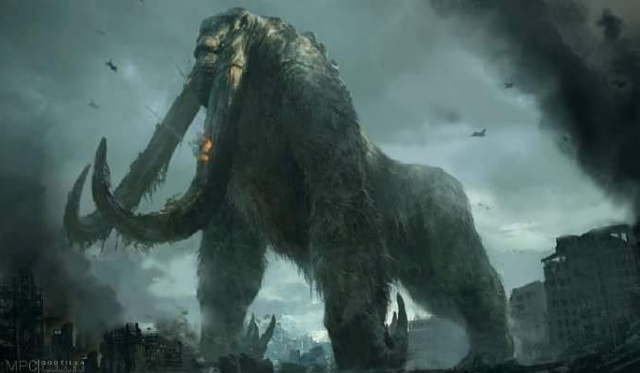 Official concept art of Godzilla 2 Titanus Behemoth (Giant Mammoth)