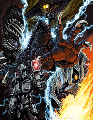 Godzilla Poster by Matt Frank