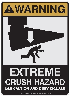 Shatterdome caution sign - PPDC