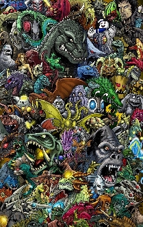 Godzilla Collage