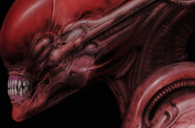 Carlos Huante shares Red Xenomorph artwork!