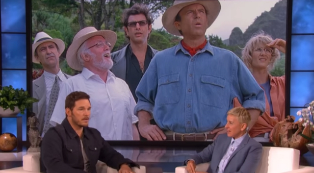 Chris Pratt talks original Jurassic Park cast returning in Jurassic World 3 on Ellen!