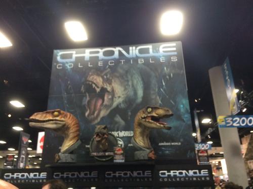 Chronicle Collectibles displays its Jurassic World products at Comic Con!