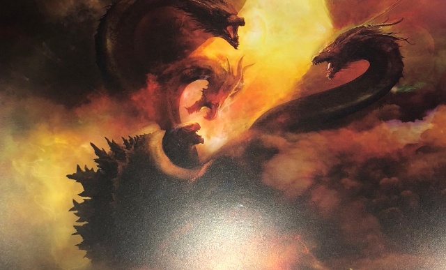 (UPDATED) Godzilla battles Ghidorah on new official King of the Monsters poster!