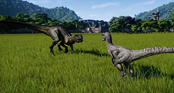 Jurassic World: Evoltuion - Blue, Charlie, Delta and Echo vs. Indoraptor (Gameplay Footage)