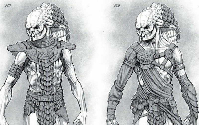 Ken Barthelmey shares early Emissary Predator concept art and backstory from The Predator!