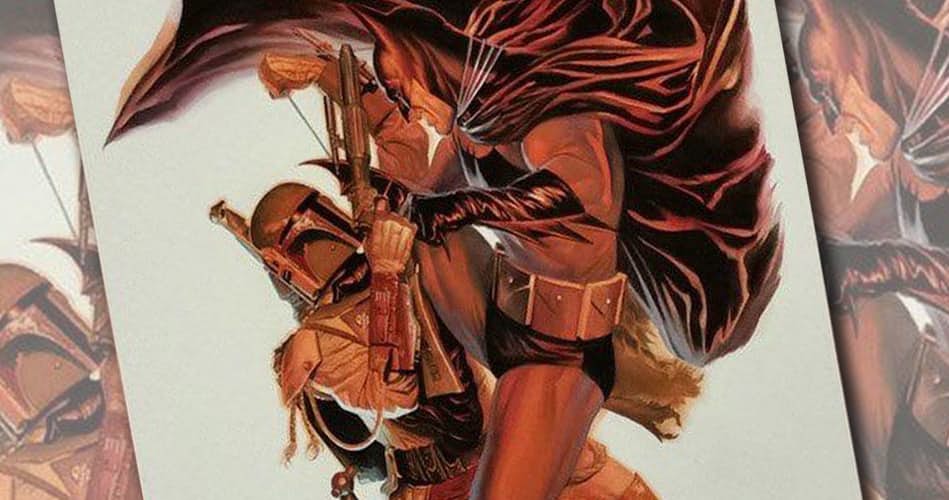 Legendary Comic Artist Alex Ross Draws Batman Fighting Boba Fett