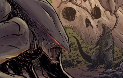 Awesome Godzilla vs. MUTO vs. Kong mini comic by Tyler Sowles!