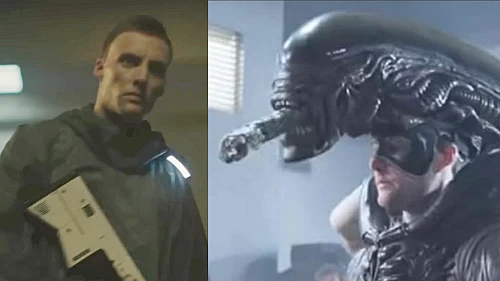 Cameron Brown transforms from Xenomorph to Weyland-Yutani Synthetic for Predator: Badlands!