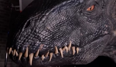 Claire rides a T-Rex in this Jurassic World: Fallen Kingdom practical effects video!
