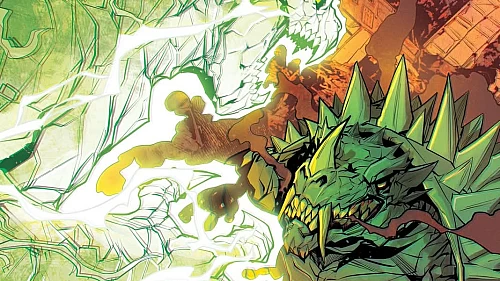 Godzilla now lives inside a teenage boy while a legion of Kaiju stampede across America in IDW's Kai-Sei #8!