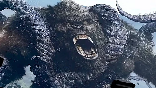 Kong battles Titan X on massive billboards for Monarch Season 2!