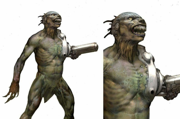 Scrapped Jurassic Park 4 concept art reveals weaponized Human-Raptor hybrids!