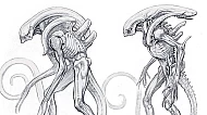 Early Alien: Earth concept art saw the Xenomorph as an agile climber!