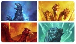 Godzilla: King of the Monsters Titan posters, Showa style!