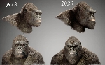 Visual comparison of the new Kong from Godzilla vs. Kong (2020) and Skull Island!