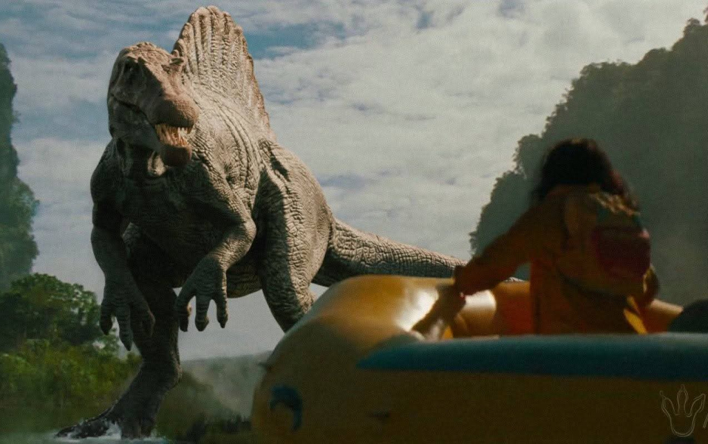 T-Rex swapped for JP3 Spinosaurus in Jurassic World Rebirth river attack scene fan edit!