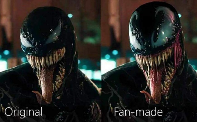 Venom trailer fan edit offers a more comicbook accurate look to the film's Symbiote 