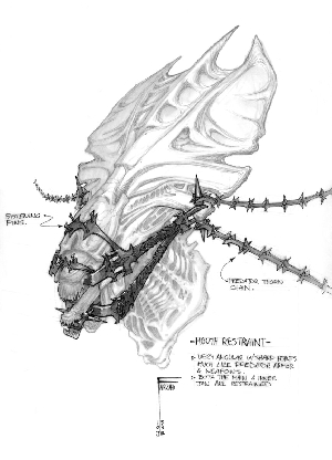 Early AvP Alien Queen design