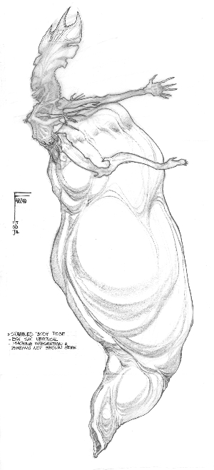 Early AvP Alien Queen design