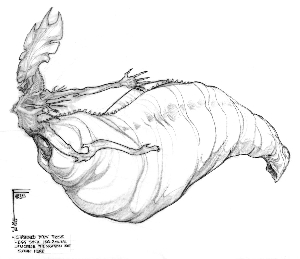 Early AvP Alien Queen design