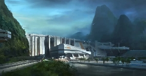 Environment concept art by Jon McCoy