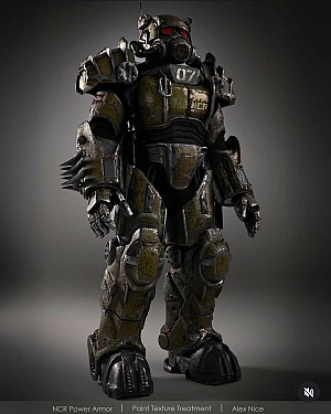 Fallout NCR Power Armour concept art