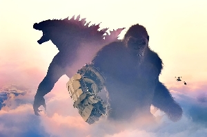 Godzilla x Kong textless wallpaper