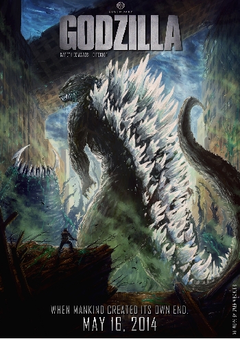 Godzilla 2014 Fan Poster Artwork by Gwen Vibancos