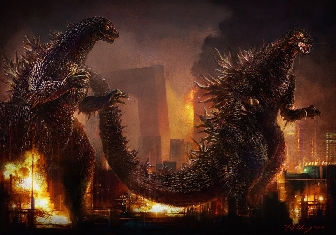Godzilla 2014 Artwork By Cheung Chung Tat