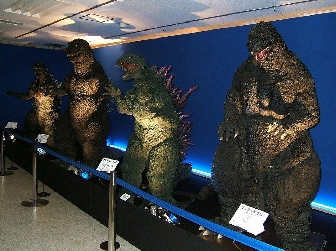 Godzilla Suits on DIsplay