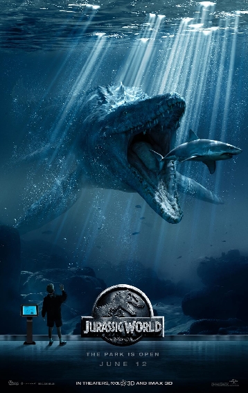 Jurassic World Poster #3 - Mosasaurus