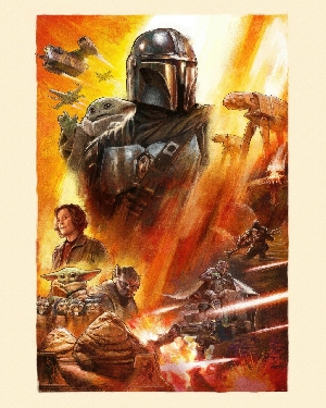 Mandalorian and Grogu textless poster