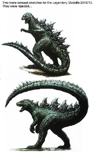 Rejected Godzilla Designs for the 2014 Reboot