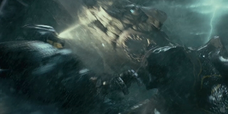 Jaeger Initiating Combat Against Kaiju