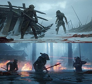 Predator anime concept art by Andrée Wallin