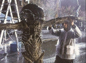 Rare photo of Xenomorph suit in AvP:R