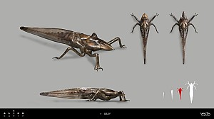 Tick stages concept art by Alex Ries