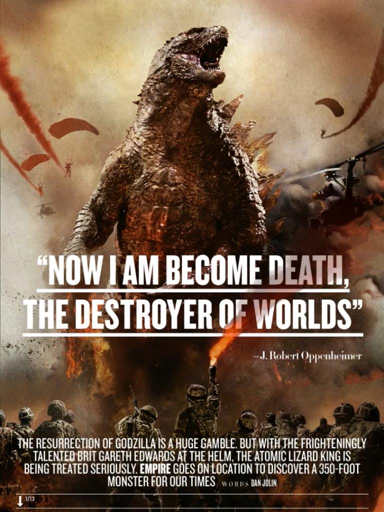 Cover Art for Empire Magazine's Godzilla (2014) Issue