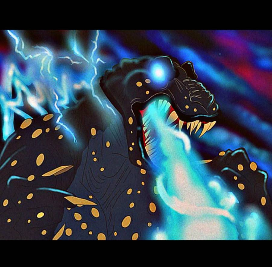 Godzilla in Don Bluth's style 