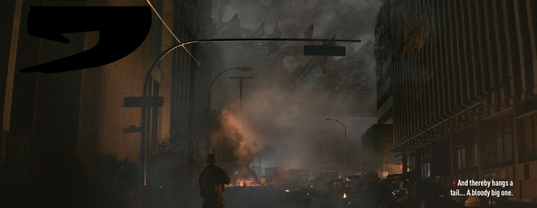 Godzilla's Tail Spotted in new Movie Still
