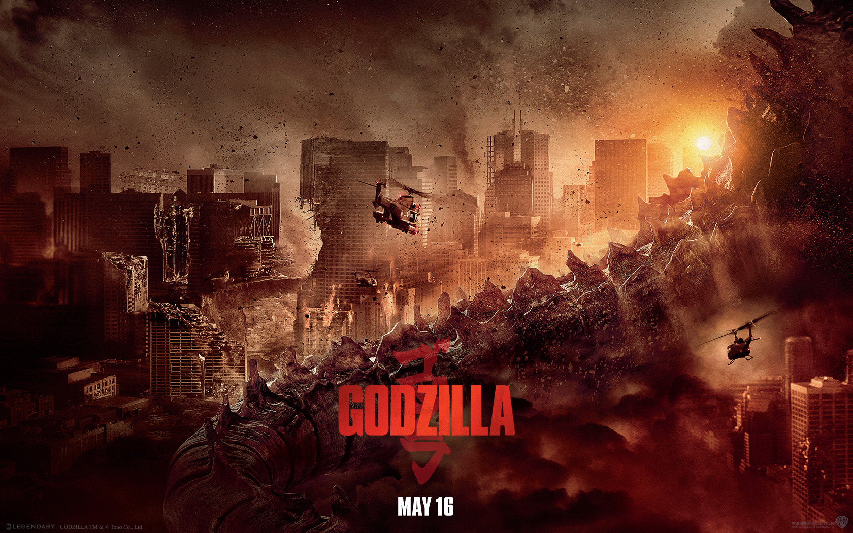 Official Godzilla 2014 HD Wallpaper