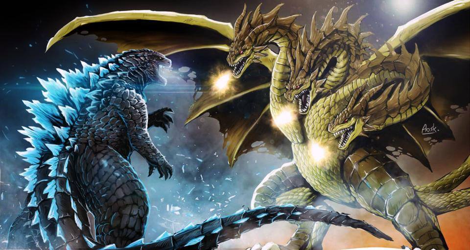 Legendary Godzilla vs. Ghidorah Fan Art