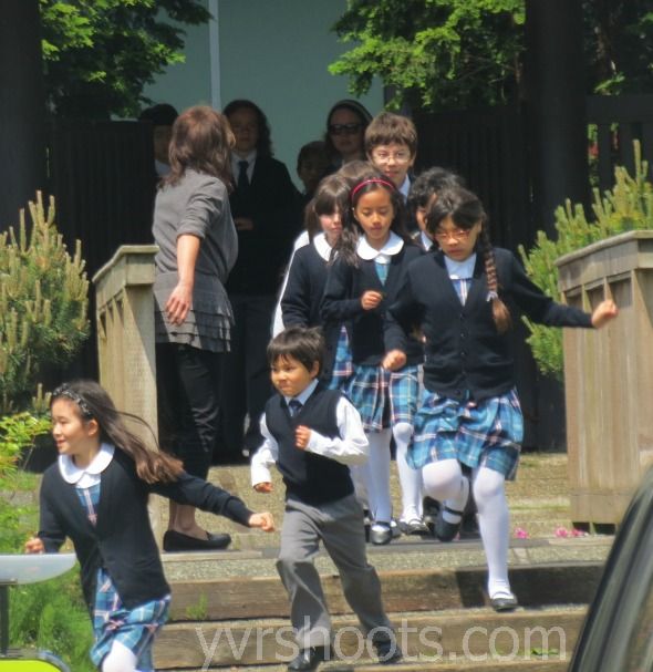 Godzilla approaches - evacuate the school