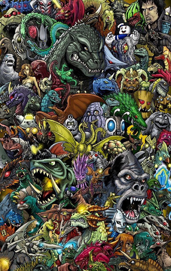 Godzilla Collage