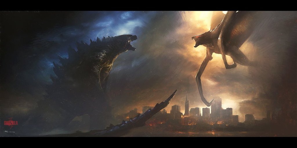 More Godzilla vs. MUTO Fan Art